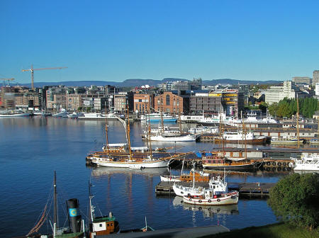 Aker Brygge District of Oslo Norway