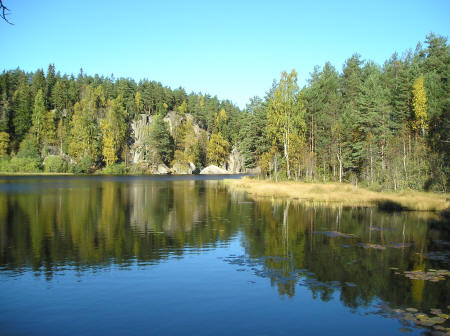 Lake on the outskirts of Oslo Norway