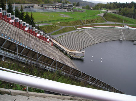 Ski Jump at Ski Resort near Oslo Norway